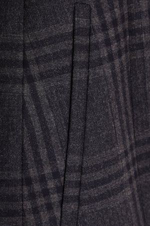 Single-breasted Check Wool Jacket-FENDI-JOHN JULIA