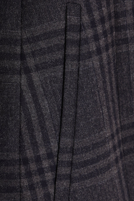 Single-breasted Check Wool Jacket-FENDI-JOHN JULIA