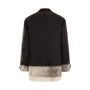 Single-breasted Cotton Jacket-MAISON MARGIELA-JOHN JULIA