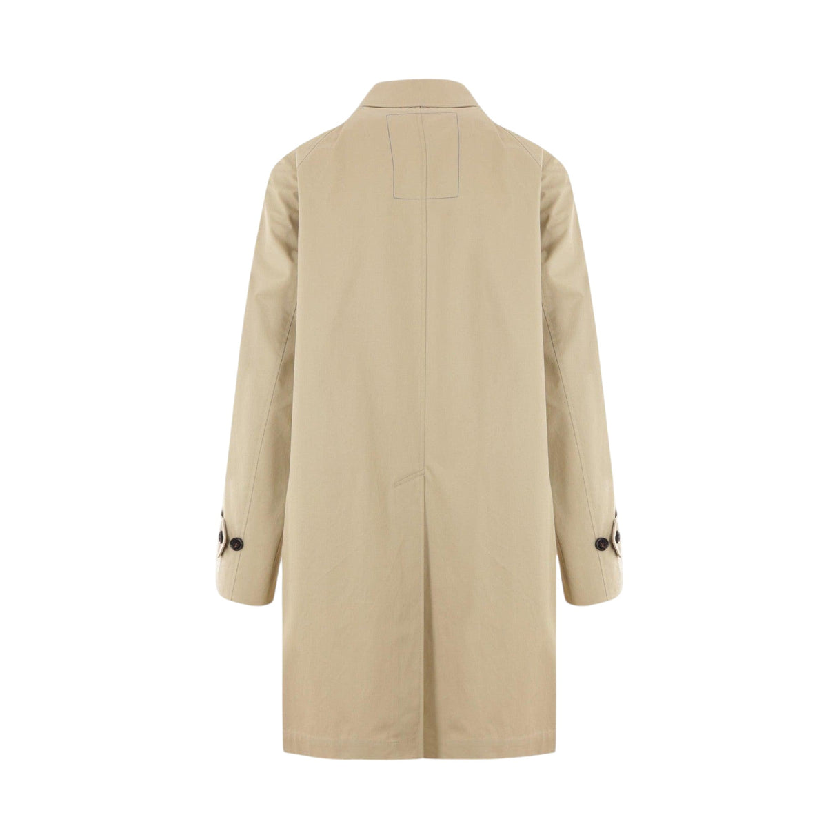 Single-breasted Gabardine Overcoat-BURBERRY-JOHN JULIA