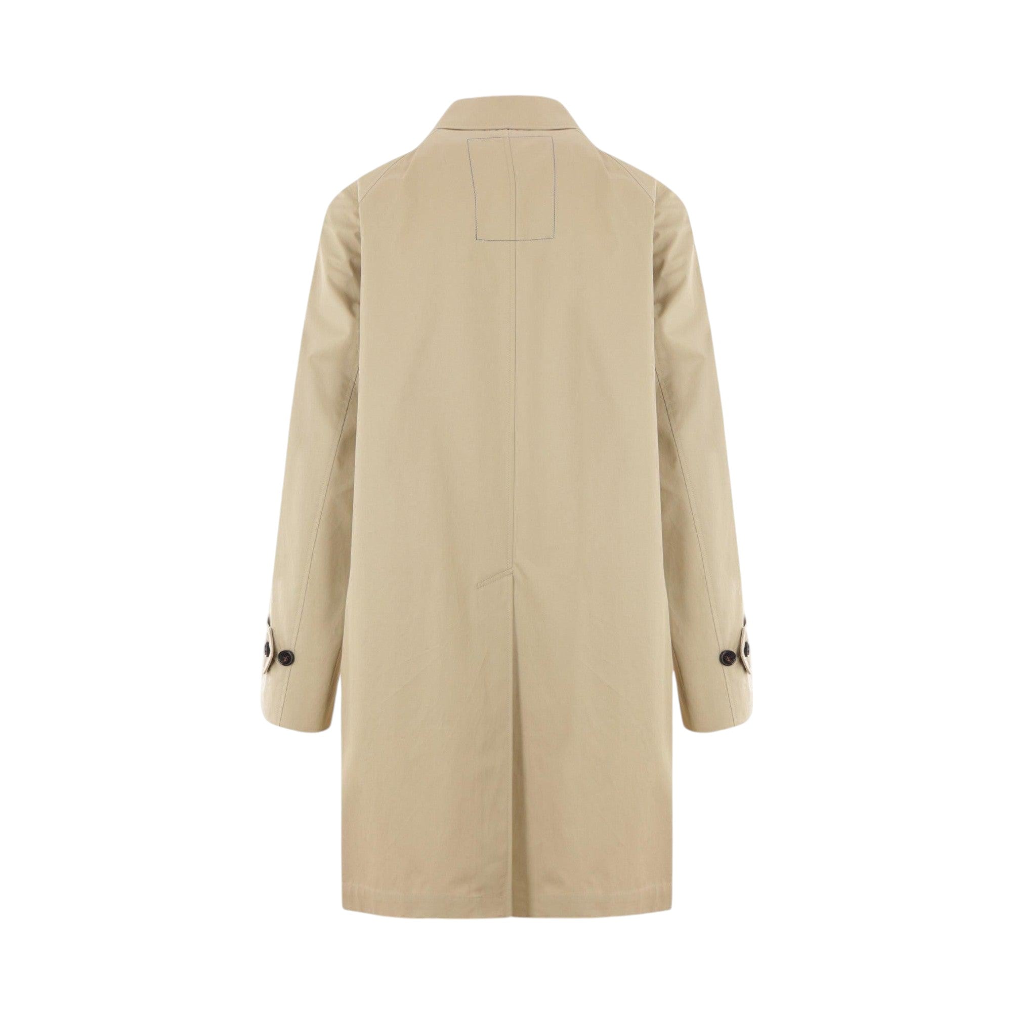 Single-breasted Gabardine Overcoat-BURBERRY-JOHN JULIA