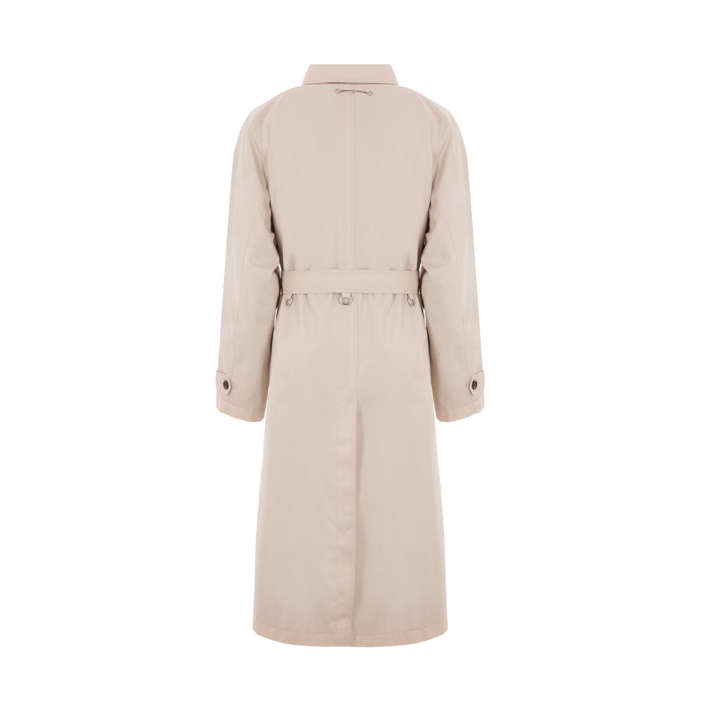 Single-breasted Gabardine Trench Coat-GUCCI-JOHN JULIA