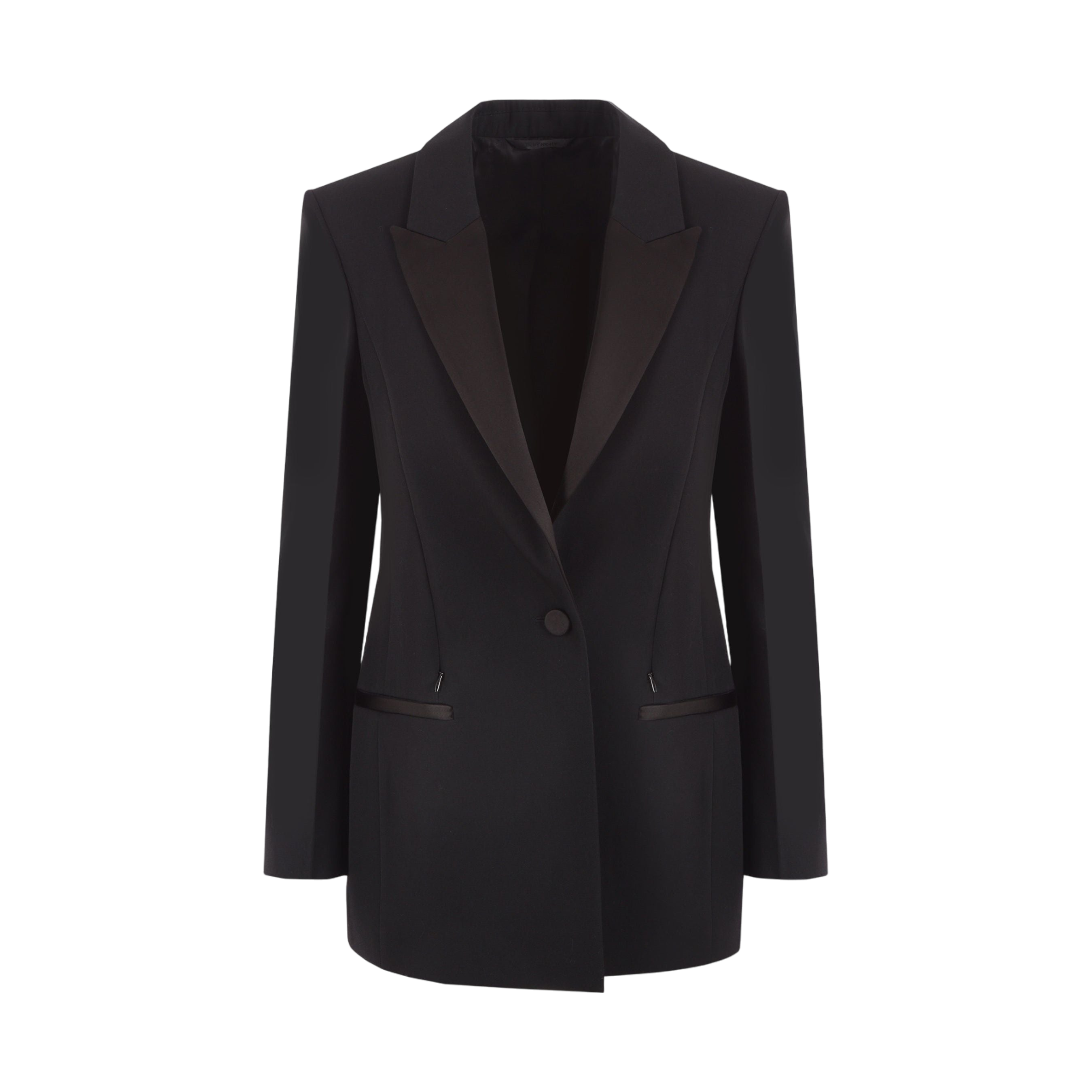 Single-breasted Grain De Poudre Tuxedo Jacket-GIVENCHY-JOHN JULIA