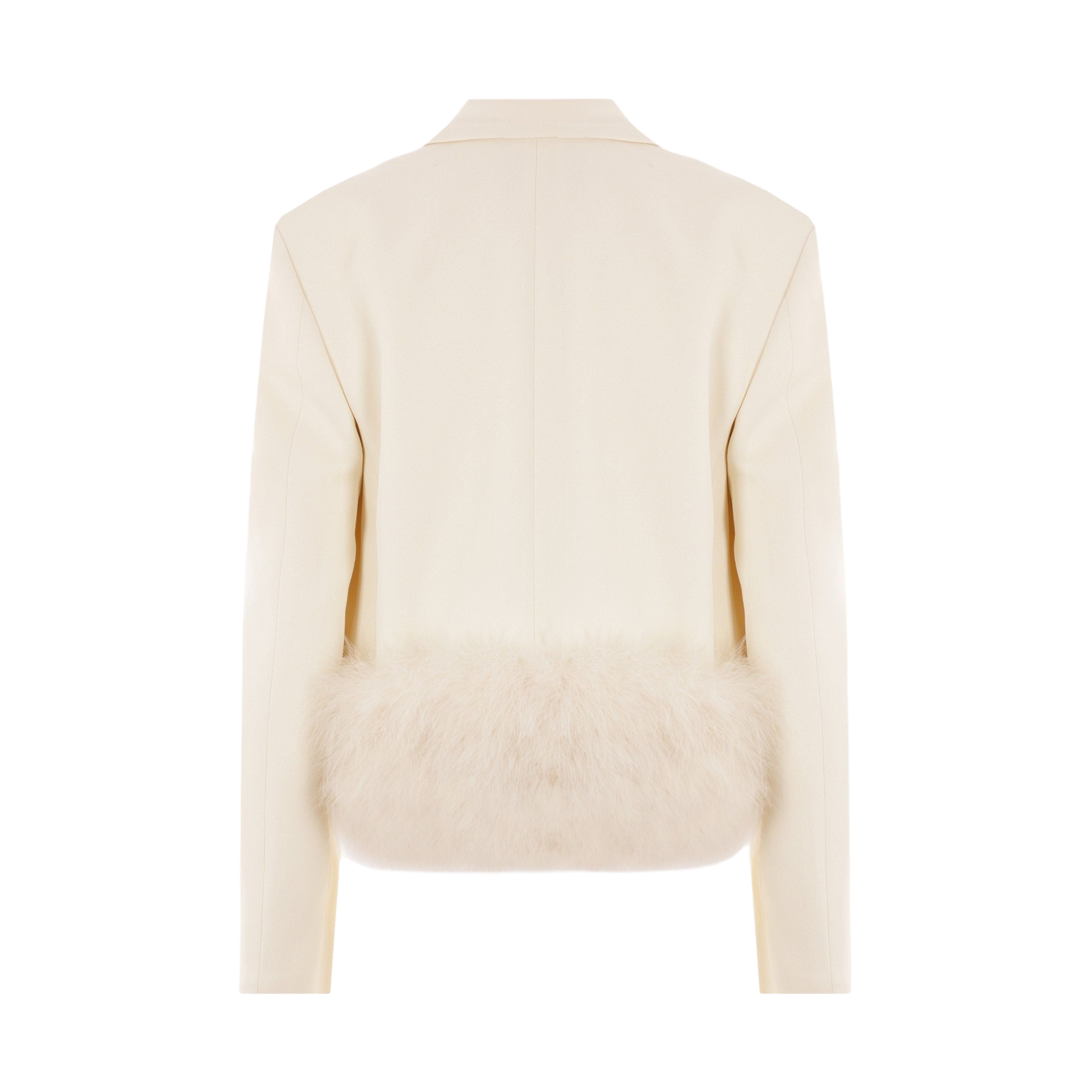 Single-breasted Sablé Jacket-BLUMARINE-JOHN JULIA