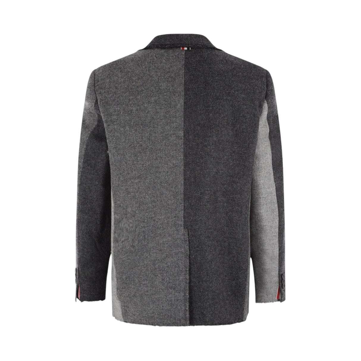 Single-breasted Shetland Wool Jacket-THOM BROWNE-JOHN JULIA