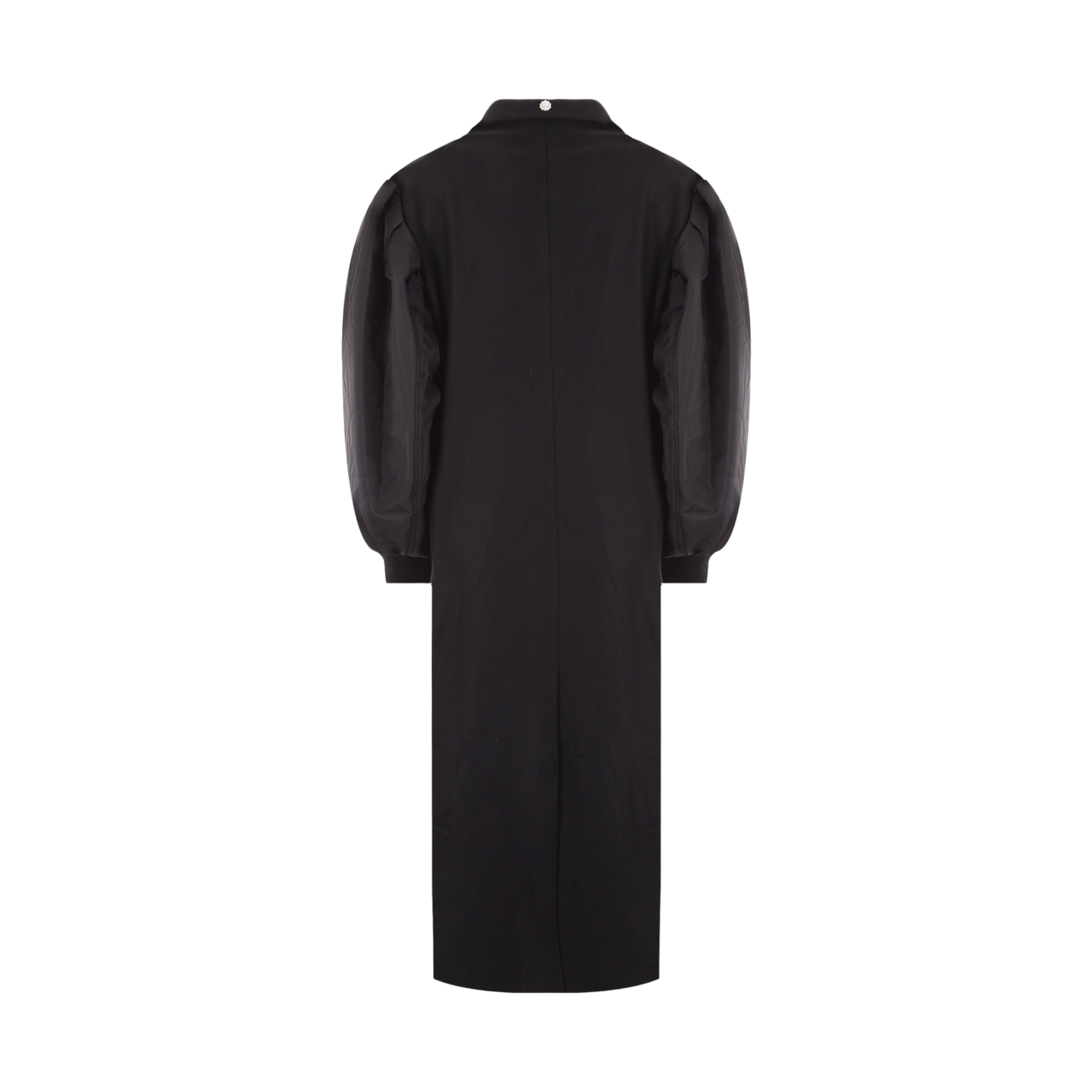 Single-breasted Wool and Nylon Coat-SIMONE ROCHA-JOHN JULIA