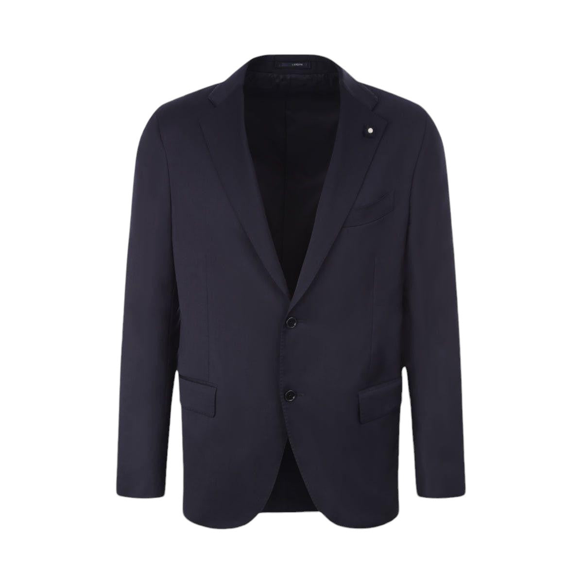 Single-breasted Wool Blend Jacket-LARDINI-JOHN JULIA