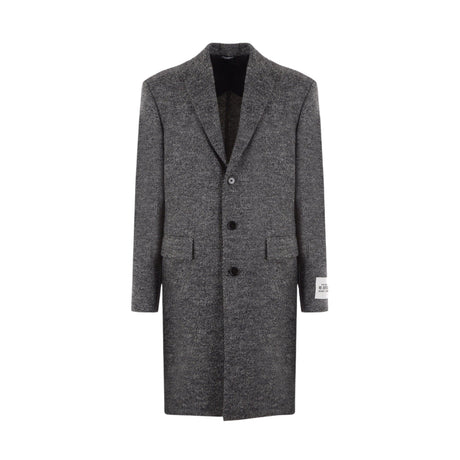 Single-breasted Wool Coat-DOLCE & GABBANA-JOHN JULIA