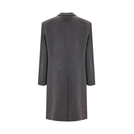 Single-breasted Wool Coat-PRADA-JOHN JULIA