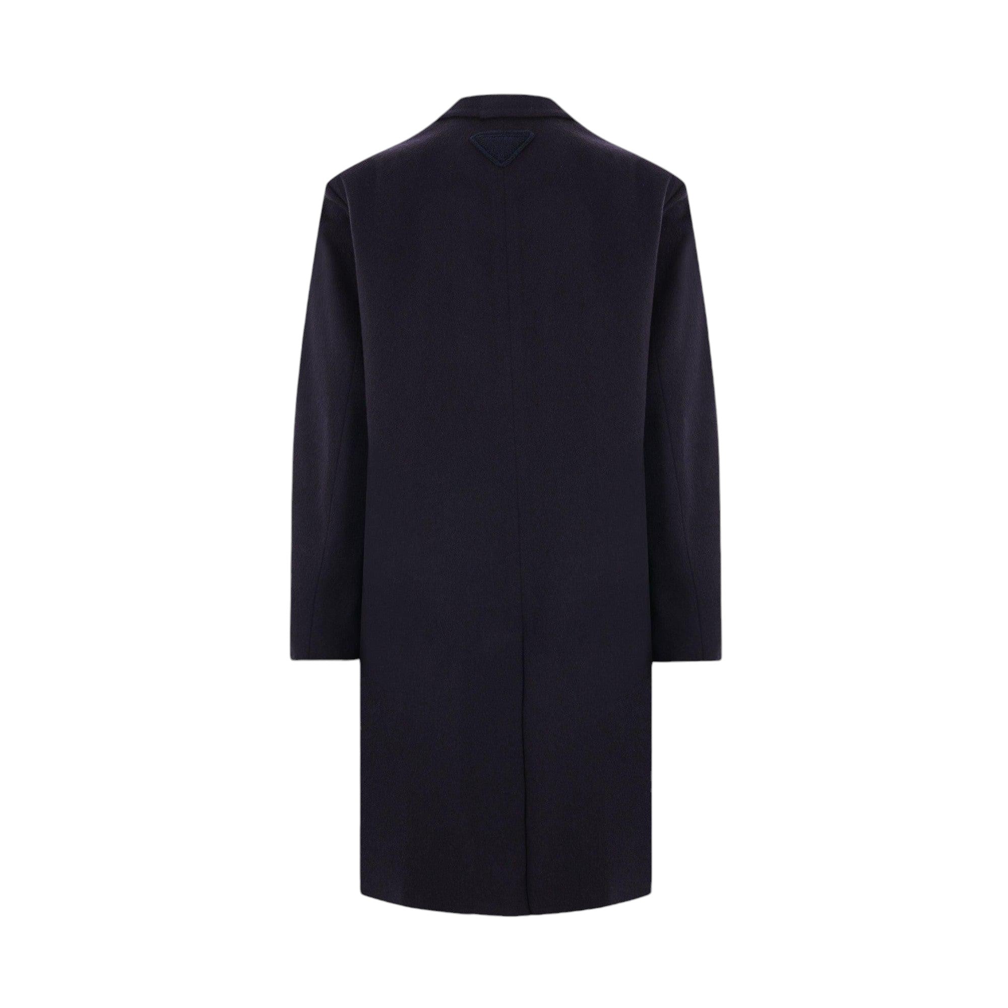 Single-breasted Wool Coat-PRADA-JOHN JULIA