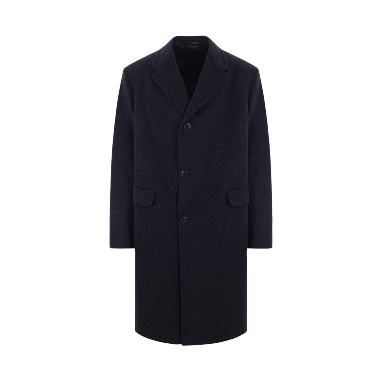 Single-breasted Wool Coat-PRADA-JOHN JULIA