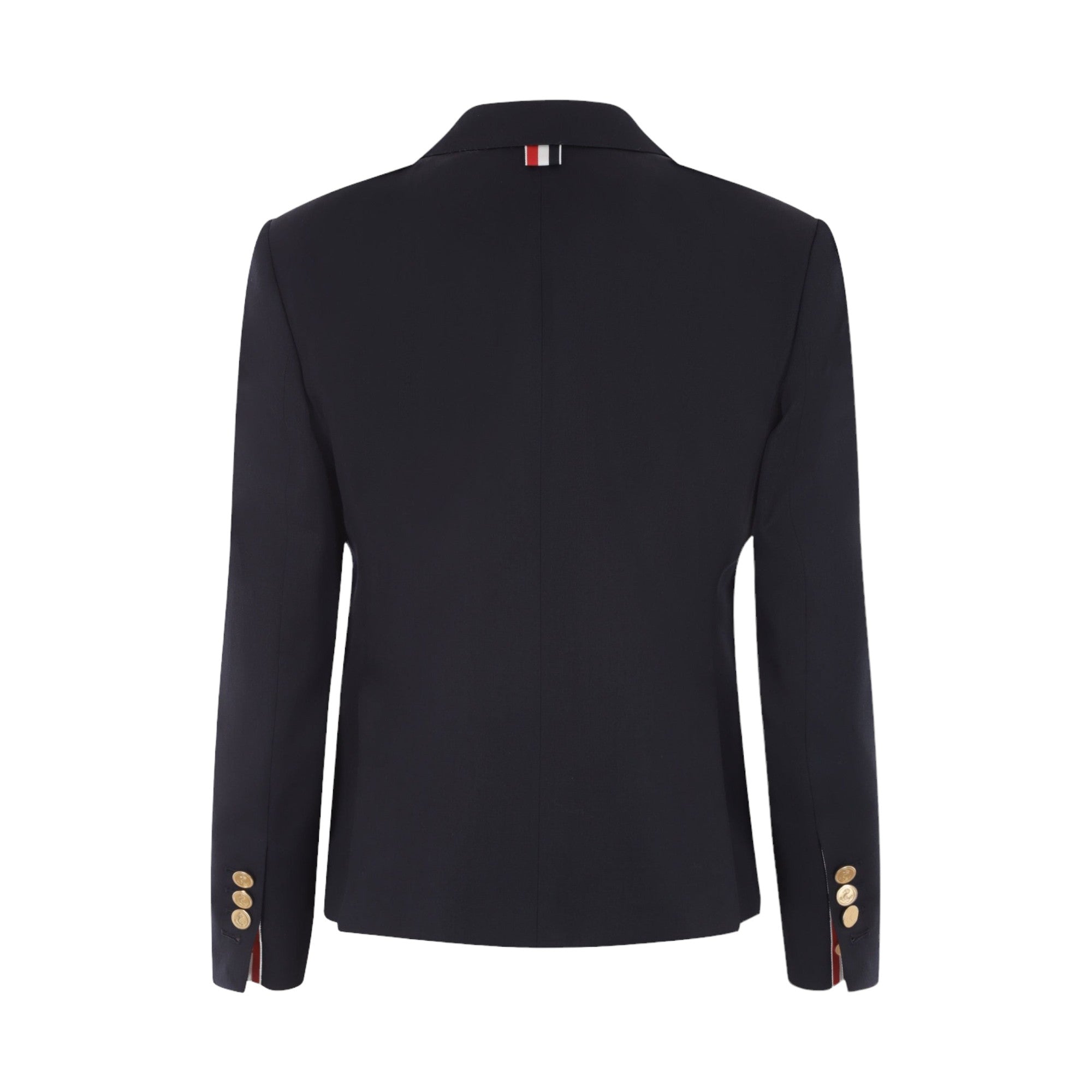 Single-breasted Wool Gabardine Jacket-THOM BROWNE-JOHN JULIA