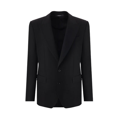 Single-breasted Wool Jacket-DOLCE & GABBANA-JOHN JULIA