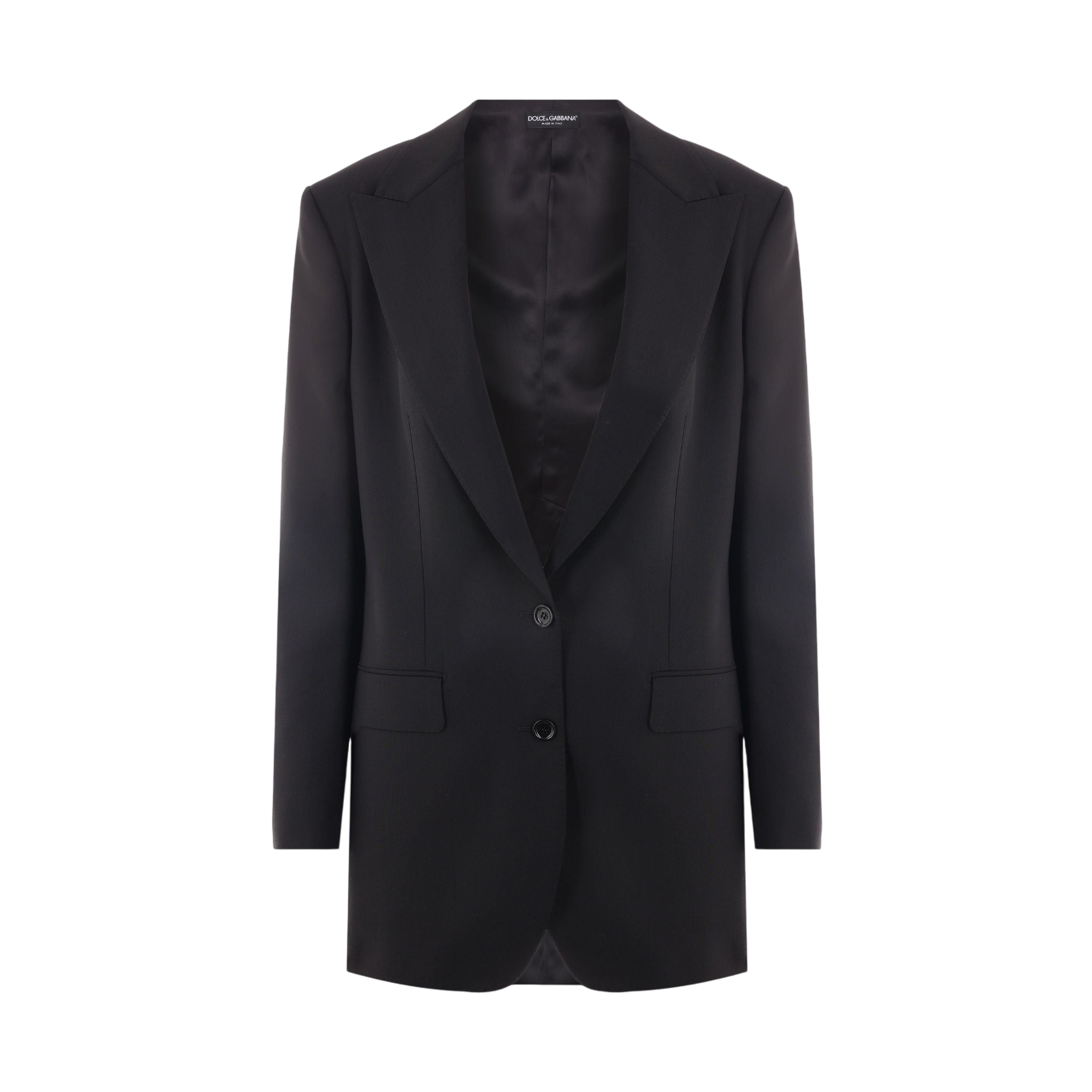 Single-breasted Wool Jacket-DOLCE & GABBANA-JOHN JULIA