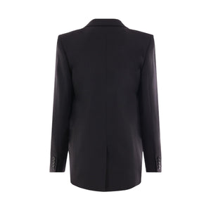 Single-breasted Wool Jacket-SAINT LAURENT-JOHN JULIA