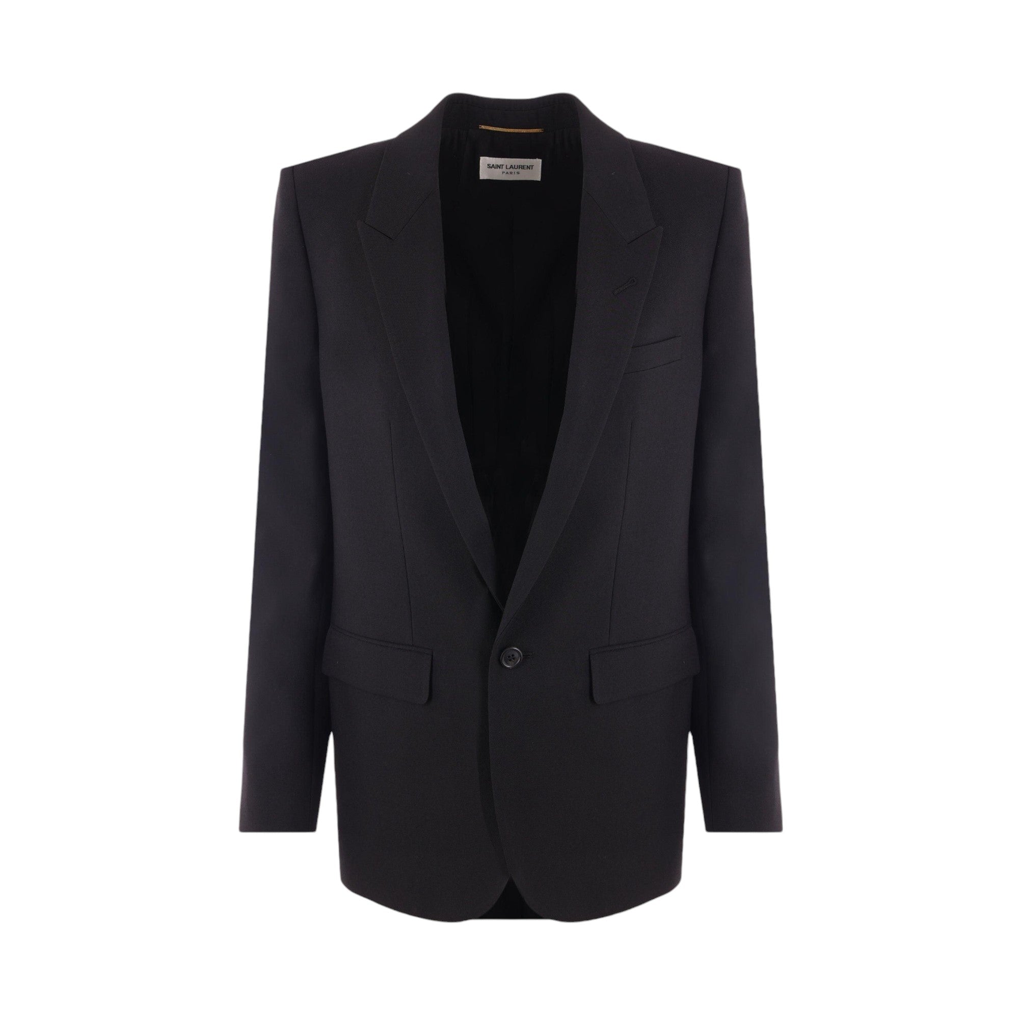 Single-breasted Wool Jacket-SAINT LAURENT-JOHN JULIA