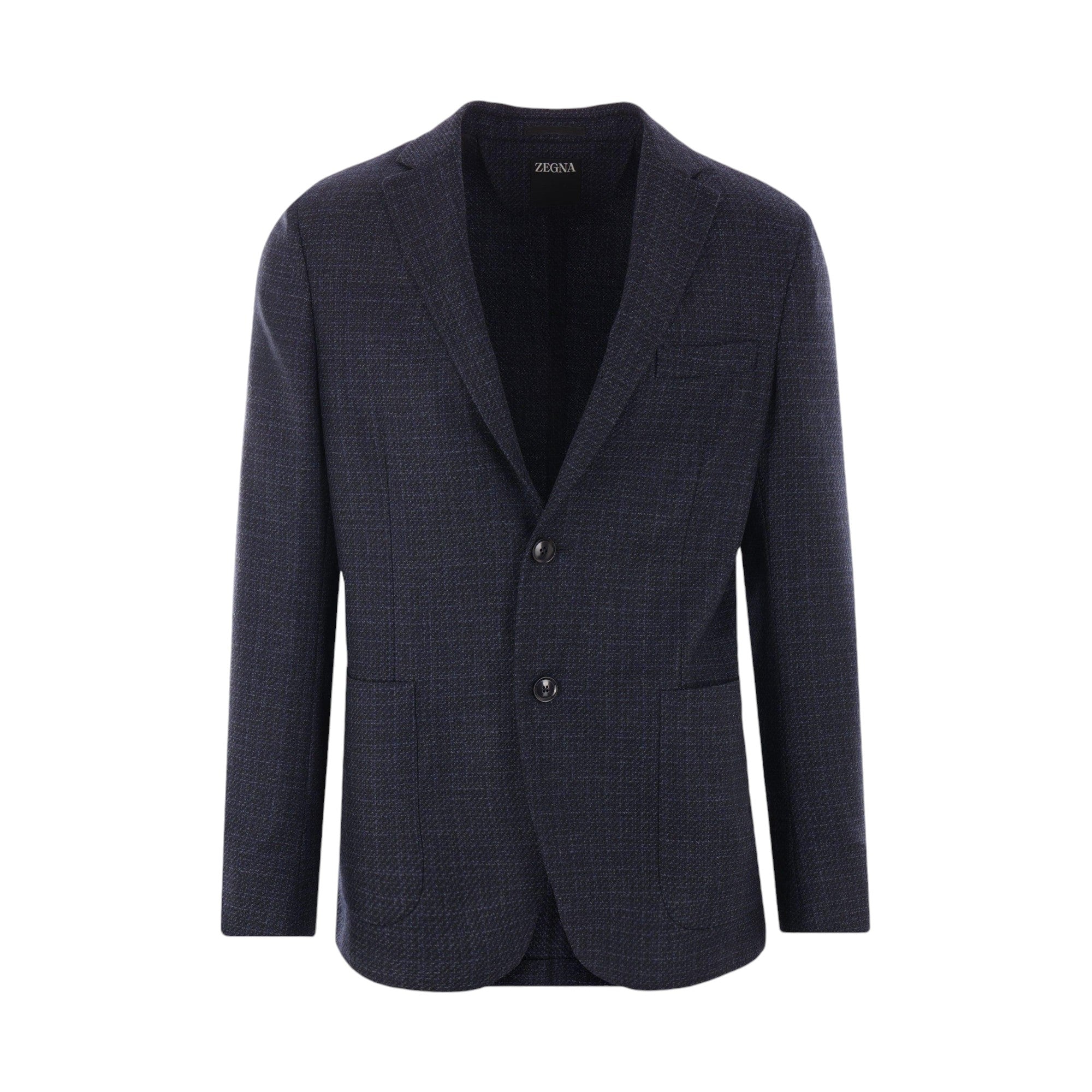 Single-breasted Wool Jacket-ZEGNA-JOHN JULIA