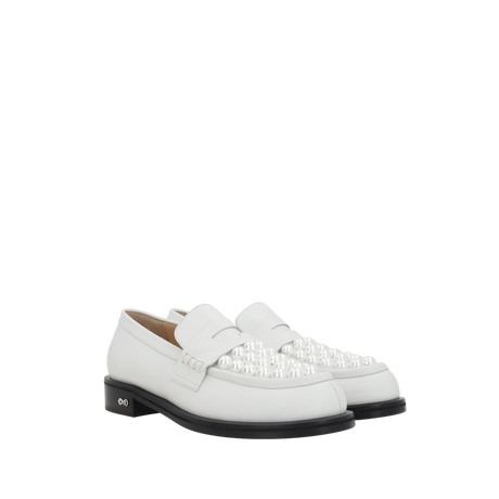 Sirene Smooth Leather Loafers-MACH & MACH-JOHN JULIA