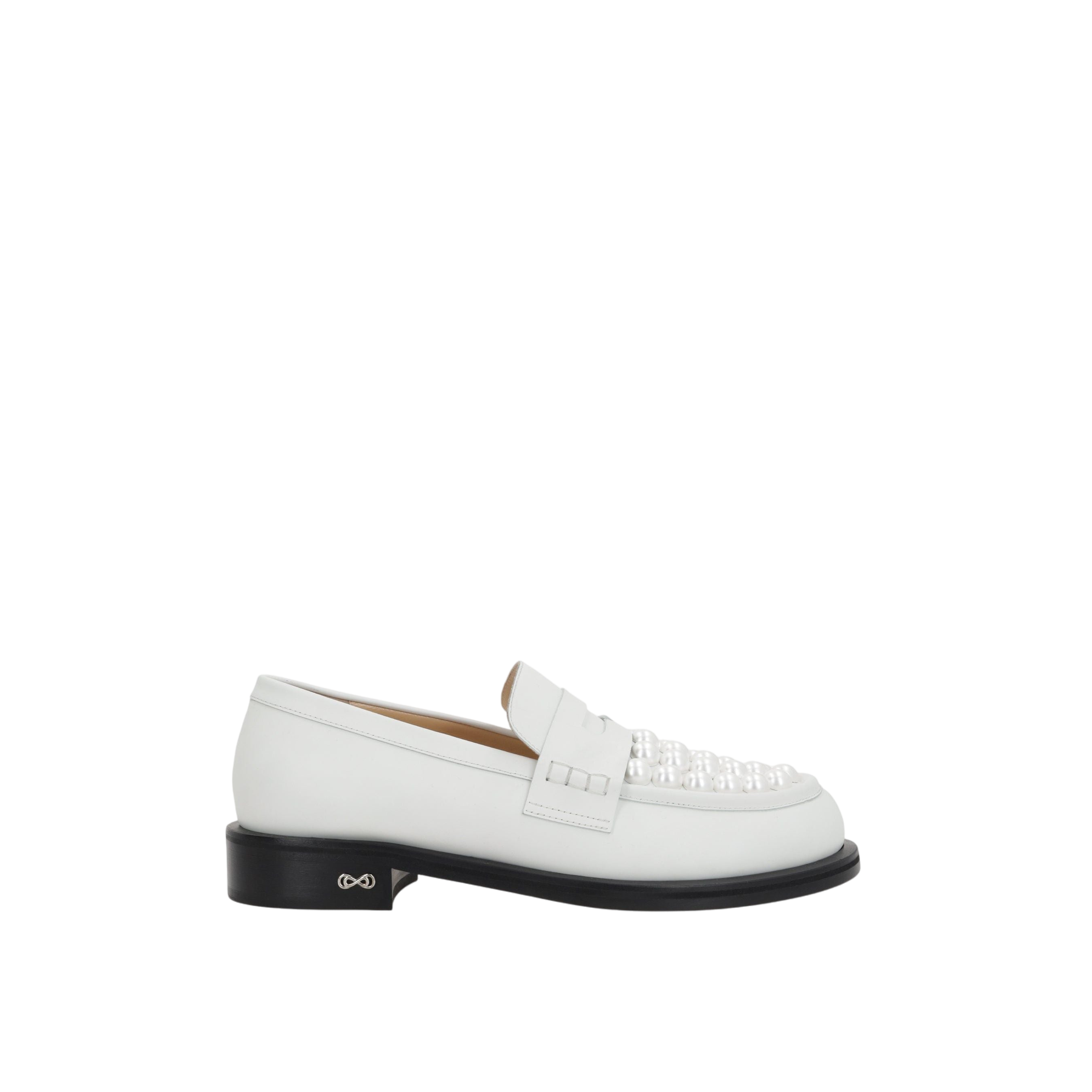 Sirene Smooth Leather Loafers-MACH & MACH-JOHN JULIA