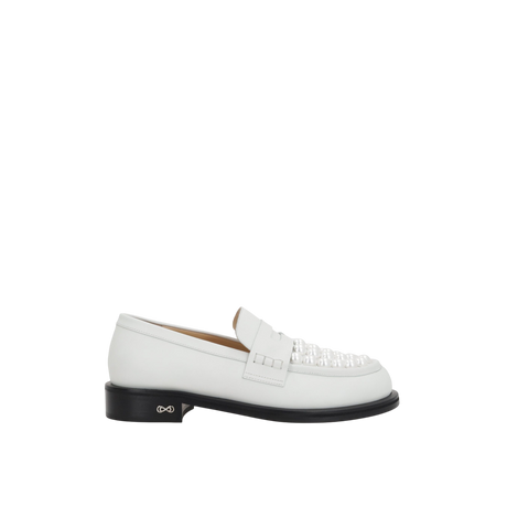 Sirene Smooth Leather Loafers-MACH & MACH-JOHN JULIA