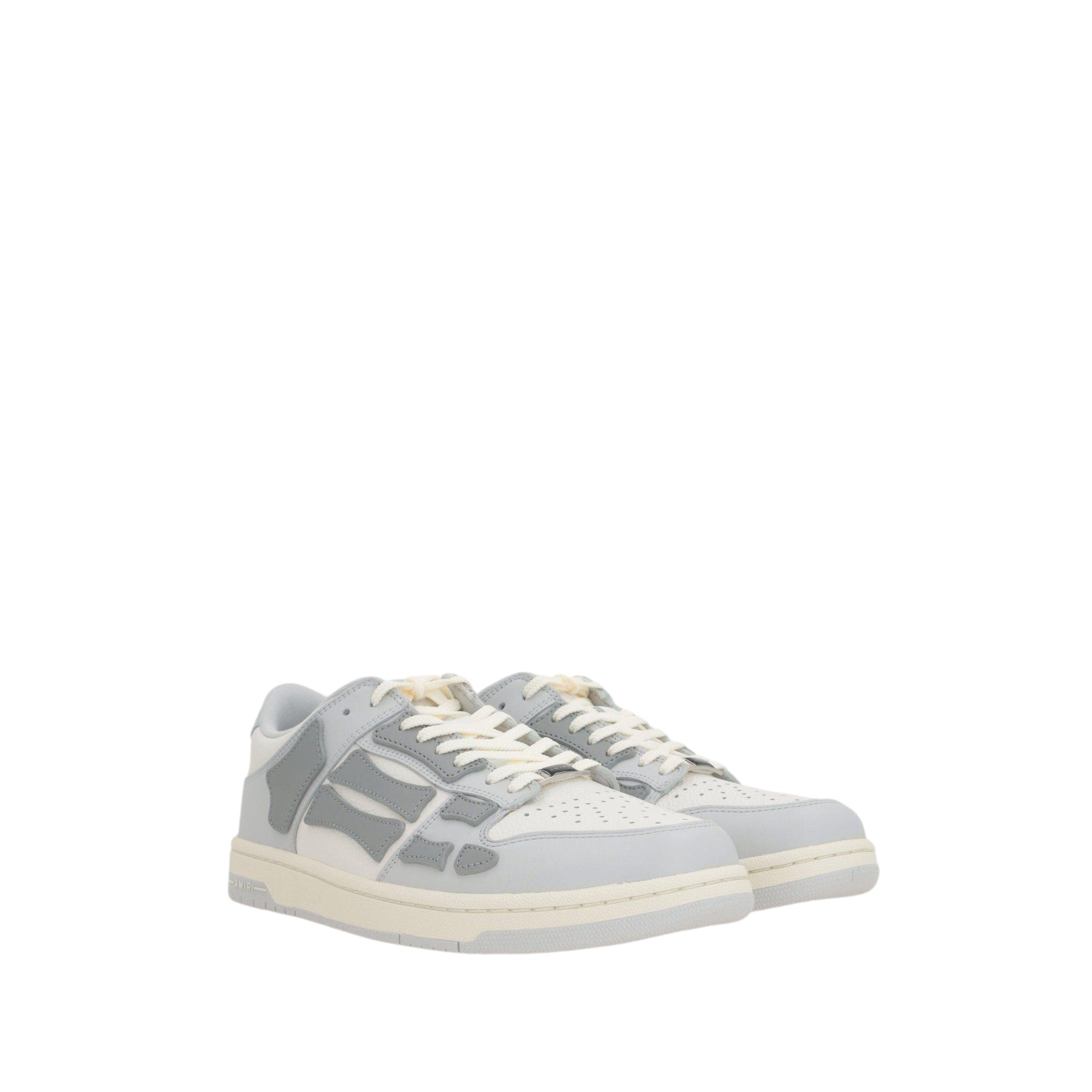 Skel Top Smooth Grainy Leather Sneakers-AMIRI-JOHN JULIA