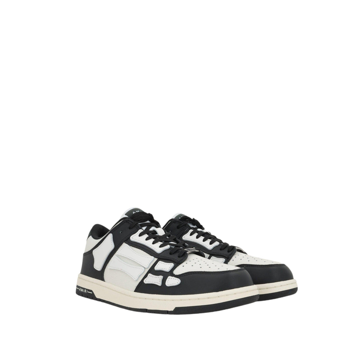 Skel Top Smooth Grainy Leather Sneakers-AMIRI-JOHN JULIA