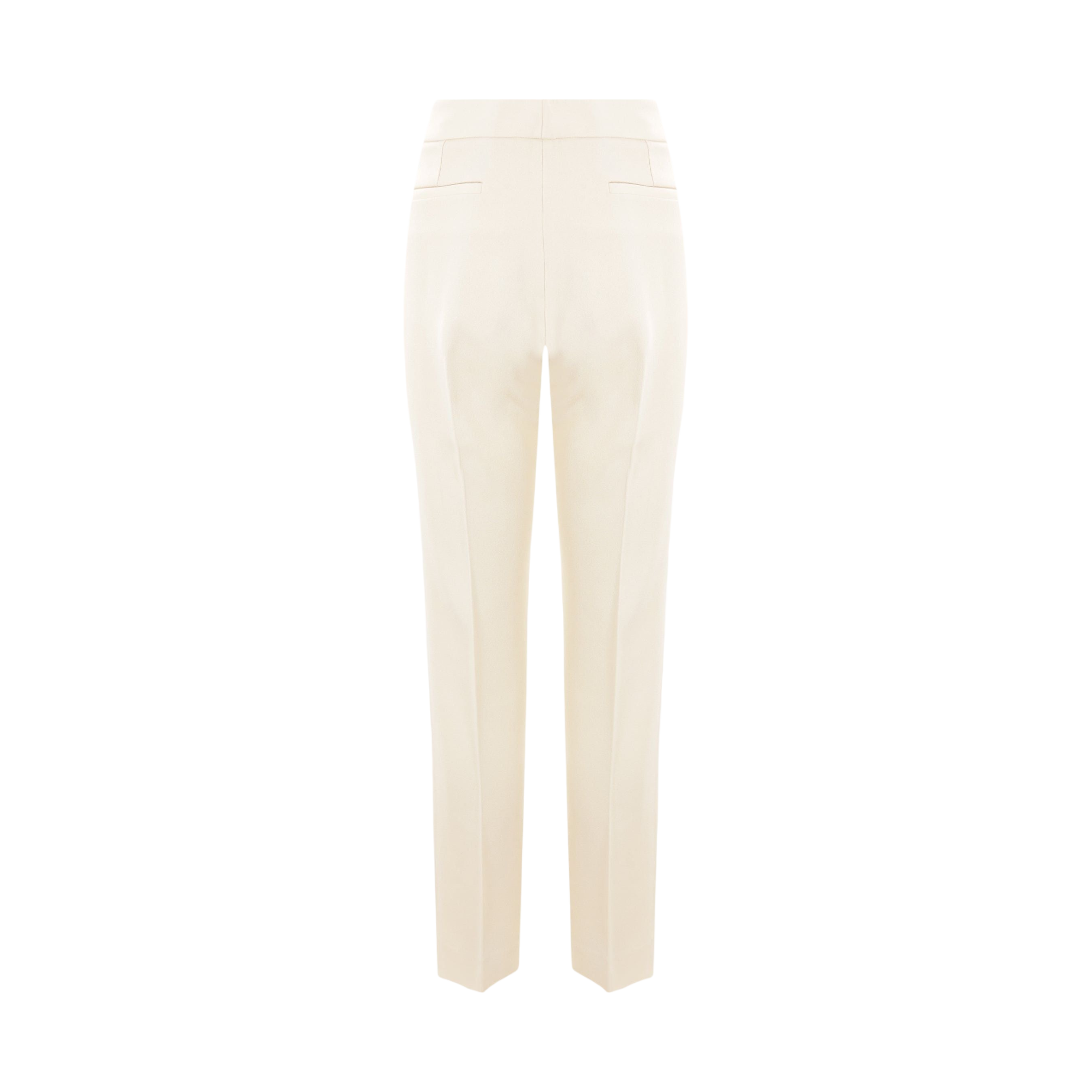 Slim-fit Stretch Sablé Trousers-BLUMARINE-JOHN JULIA