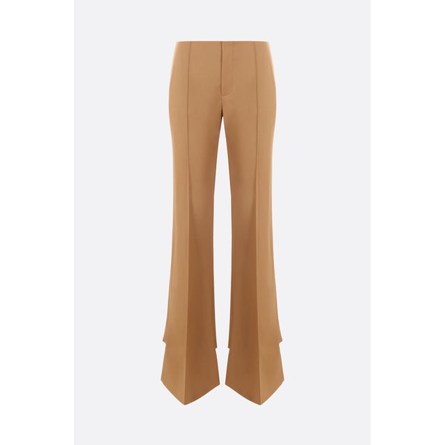 Slim-fit Trousers In Grain De Poudre Wool-CHLOÉ-JOHN JULIA