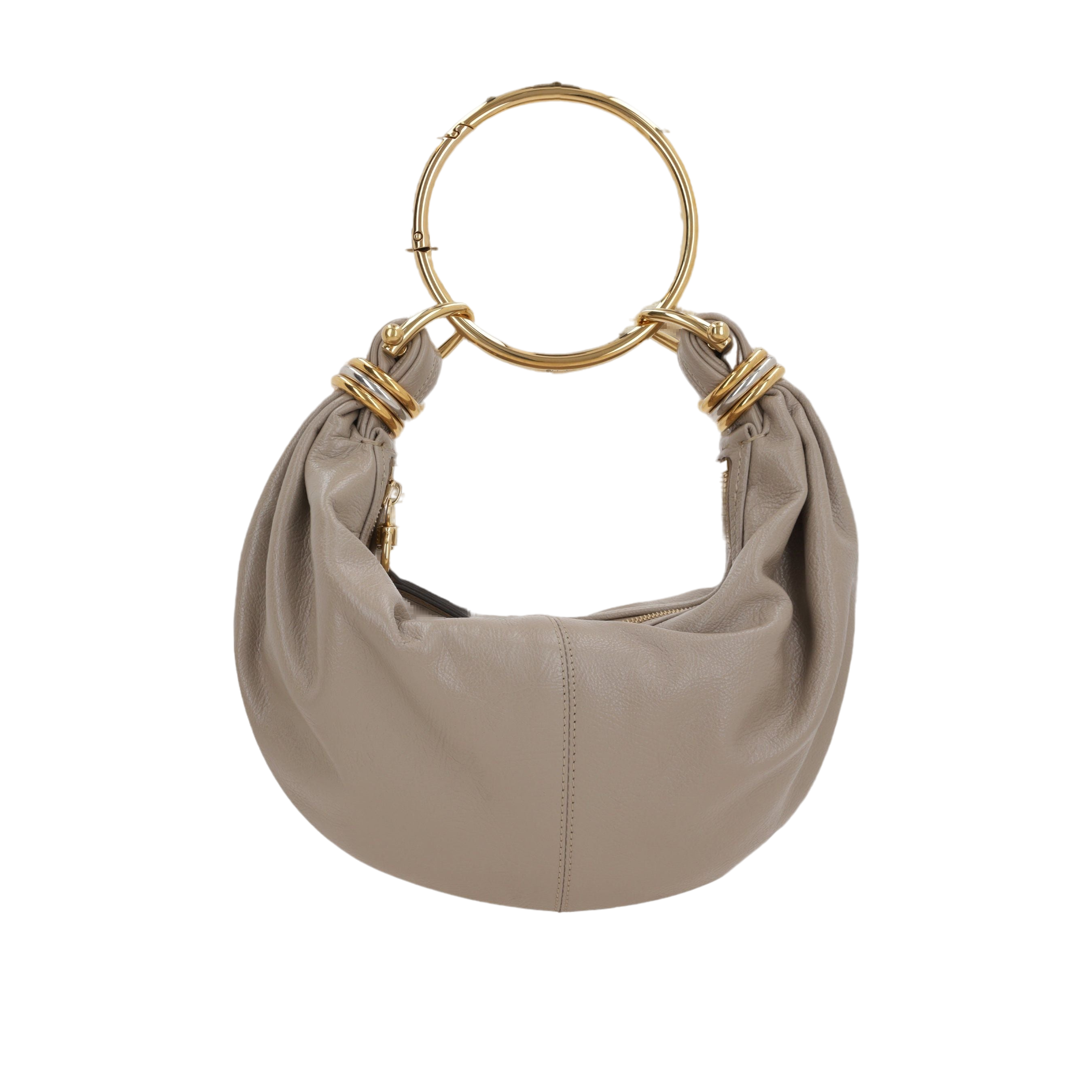 Small Bracelet Grained Leather Hobo Bag-CHLOÉ-JOHN JULIA