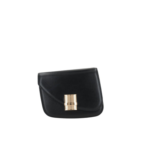 Small Fiamma Smooth Leather Shoulder Bag-FERRAGAMO-JOHN JULIA