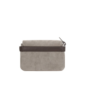 Small Suede Shoulder Bag-BRUNELLO CUCINELLI-JOHN JULIA