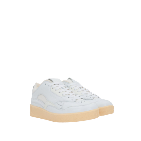 Smooth Leather and Mesh Sneakers-JIL SANDER-JOHN JULIA