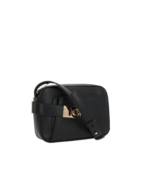 FERRAGAMO-Smooth Leather Archive Small Crossbody Bag-JOHN JULIA