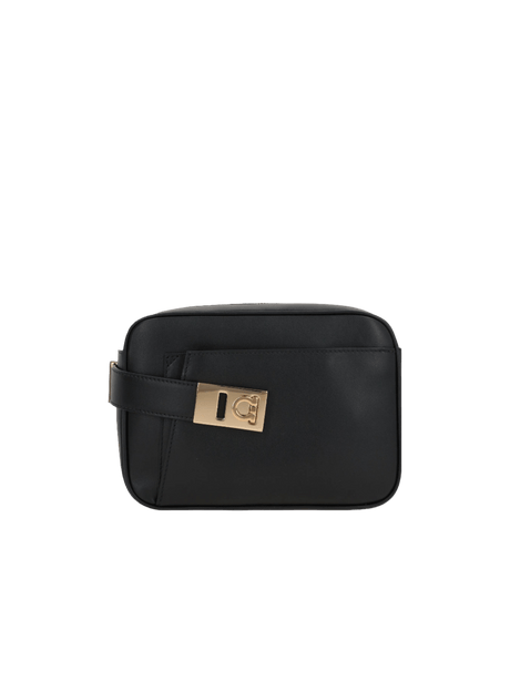 FERRAGAMO-Smooth Leather Archive Small Crossbody Bag-JOHN JULIA