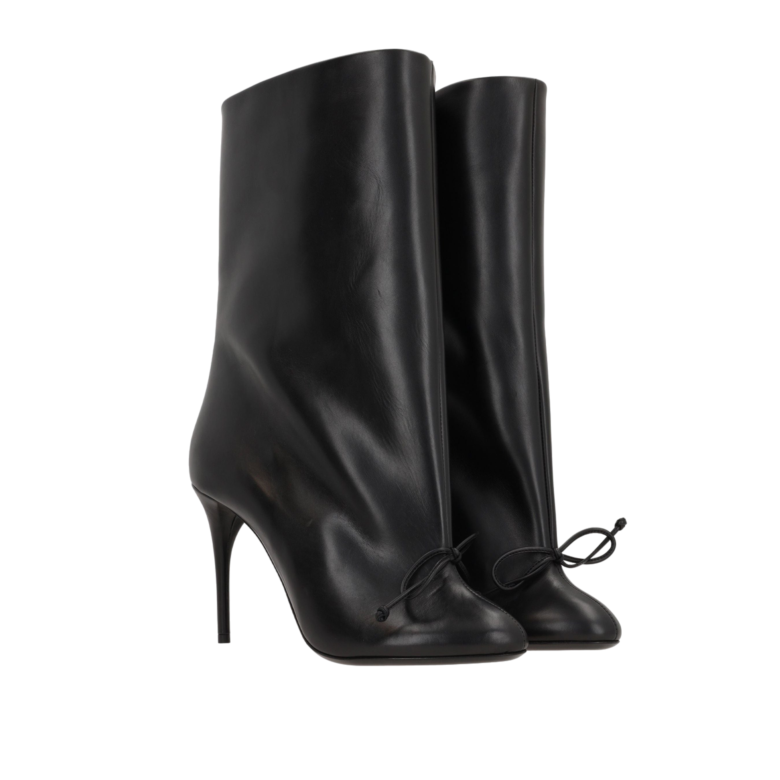 Smooth Leather Boots-ALAÏA-JOHN JULIA