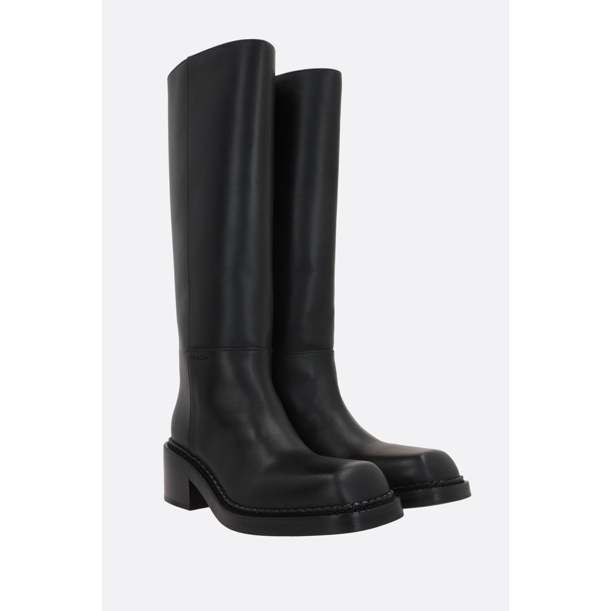 Smooth Leather Boots-PRADA-JOHN JULIA