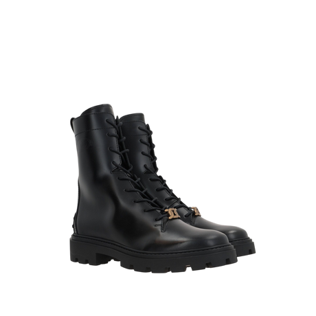 Smooth Leather Combat Boots-TOD'S-JOHN JULIA