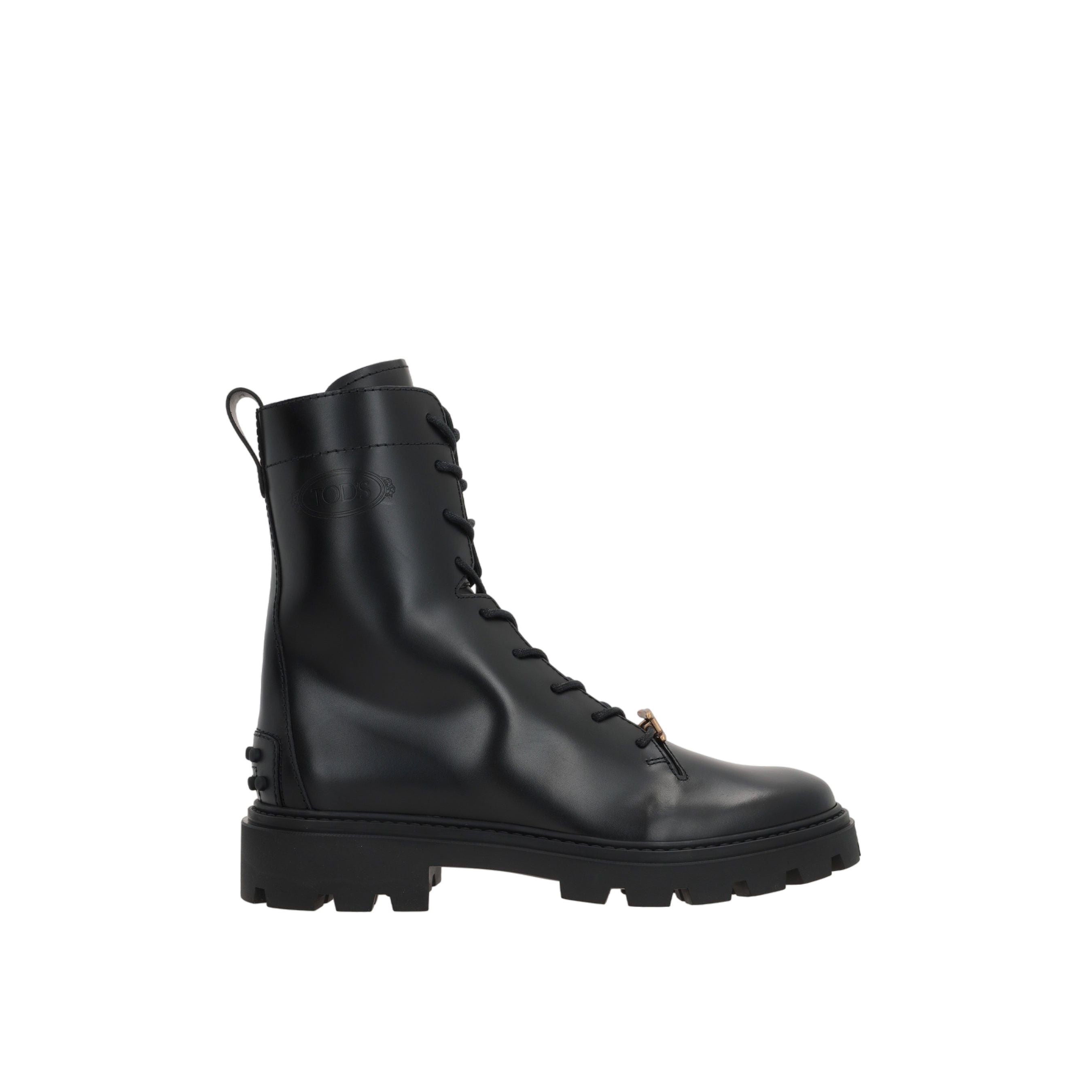 Smooth Leather Combat Boots-TOD'S-JOHN JULIA