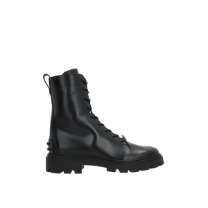 Smooth Leather Combat Boots-TOD'S-JOHN JULIA