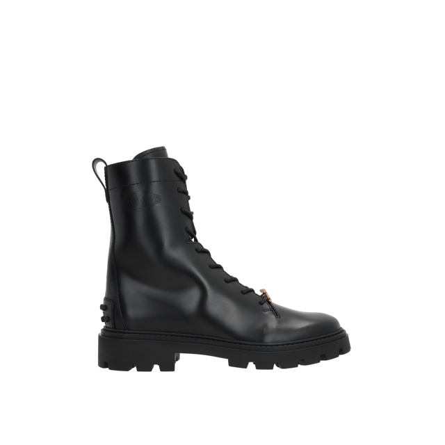 Smooth Leather Combat Boots-TOD'S-JOHN JULIA