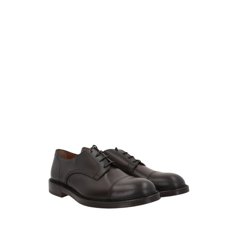 Smooth Leather Derby Shoes-DOUCAL'S-JOHN JULIA