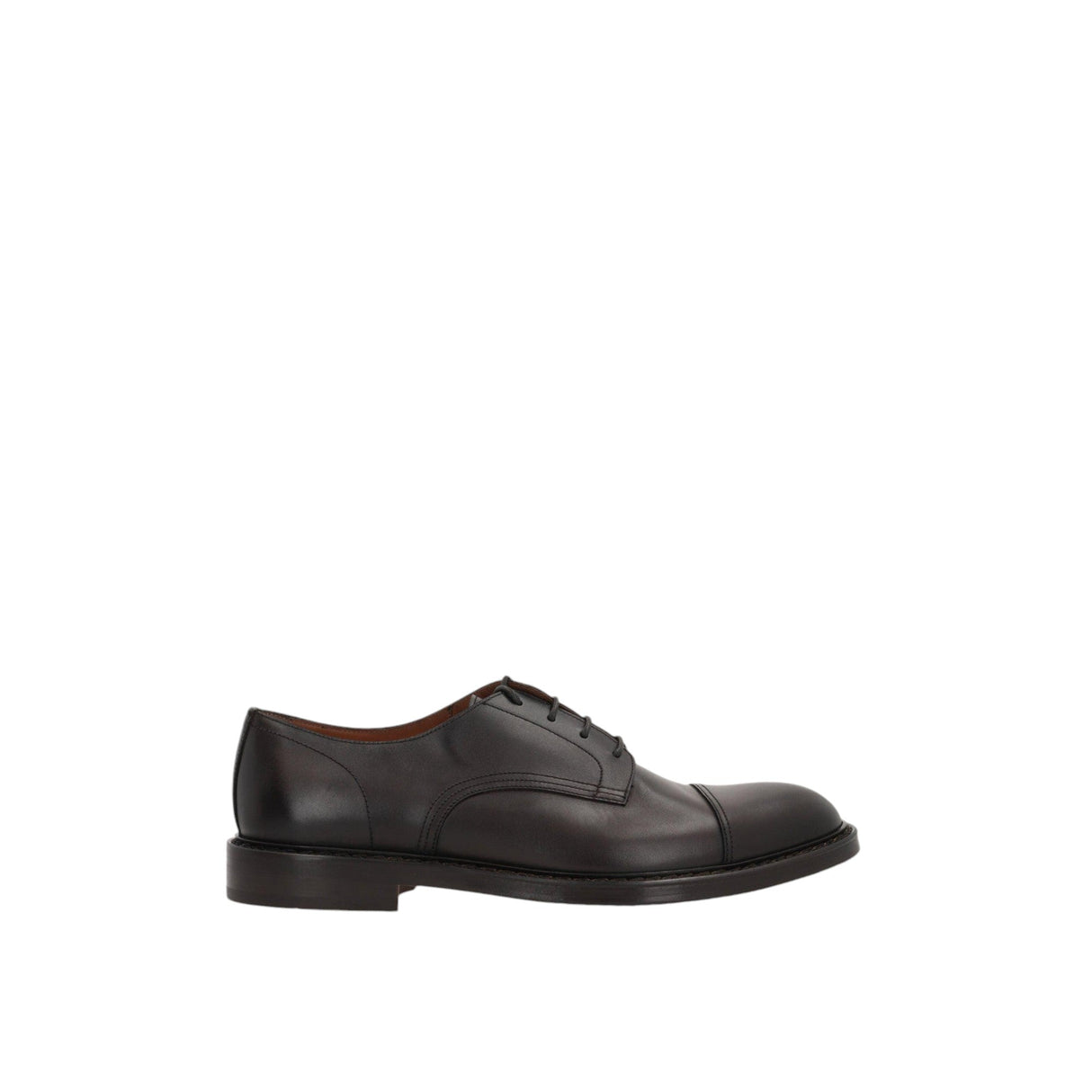 Smooth Leather Derby Shoes-DOUCAL'S-JOHN JULIA