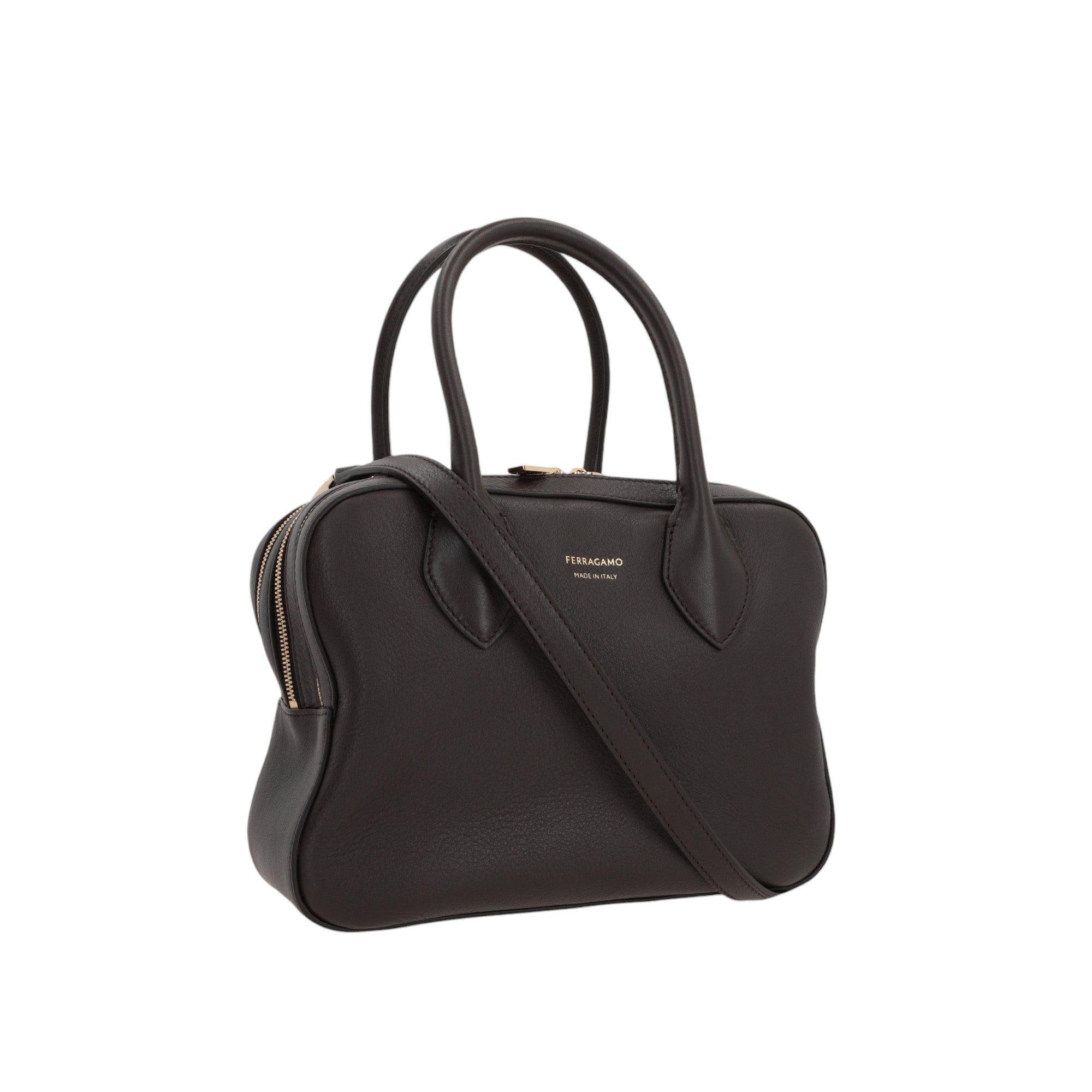 Smooth Leather Handbag-FERRAGAMO-JOHN JULIA