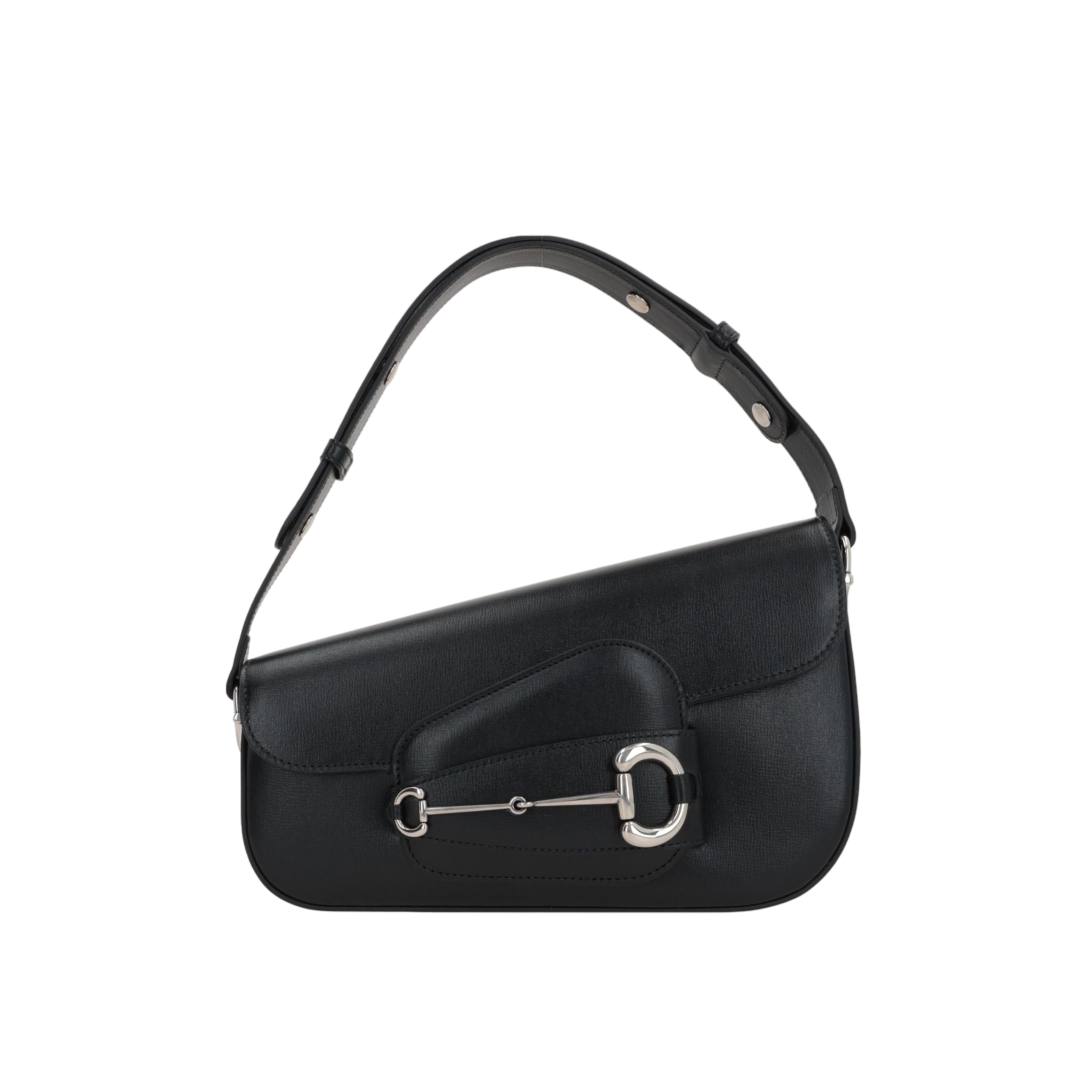 Smooth Leather Horsebit 1955 Small Shoulder Bag-GUCCI-JOHN JULIA