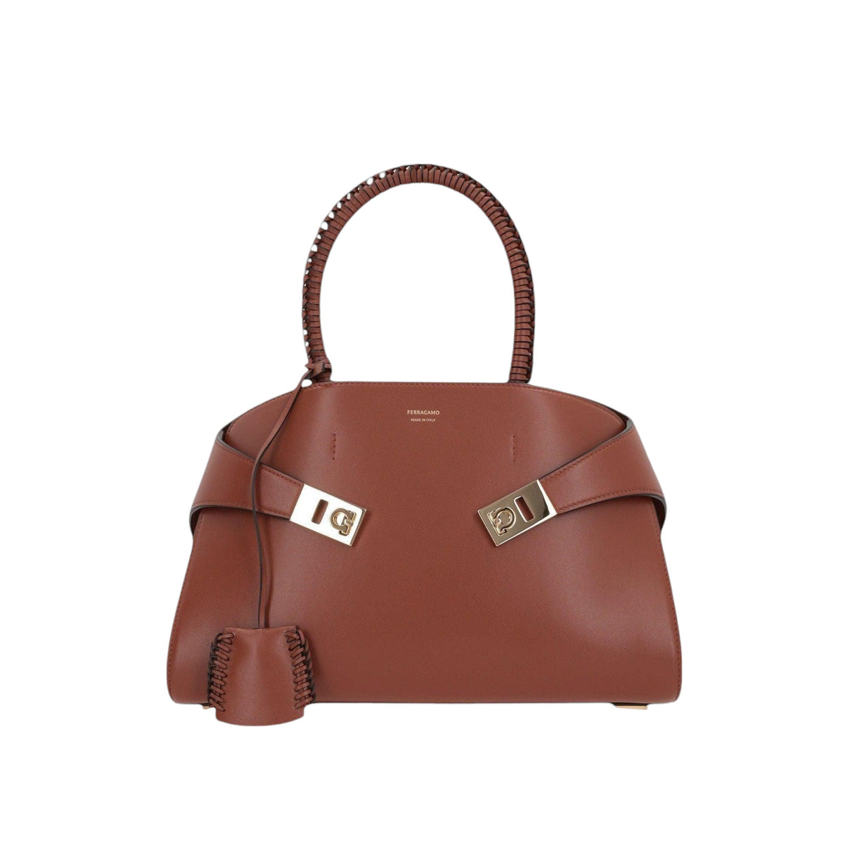 Smooth Leather Hug Handbag-FERRAGAMO-JOHN JULIA