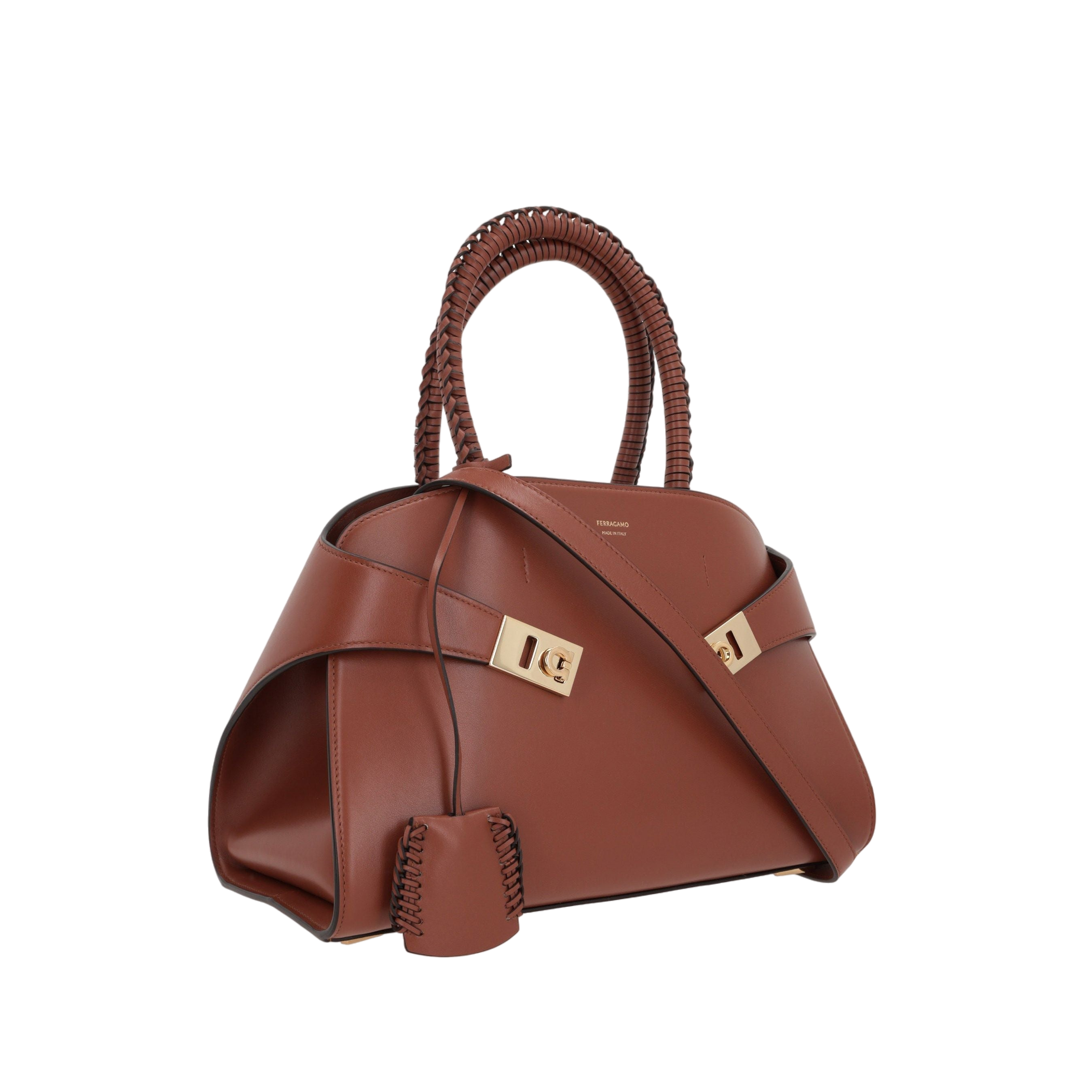 Smooth Leather Hug Small Handbag-FERRAGAMO-JOHN JULIA