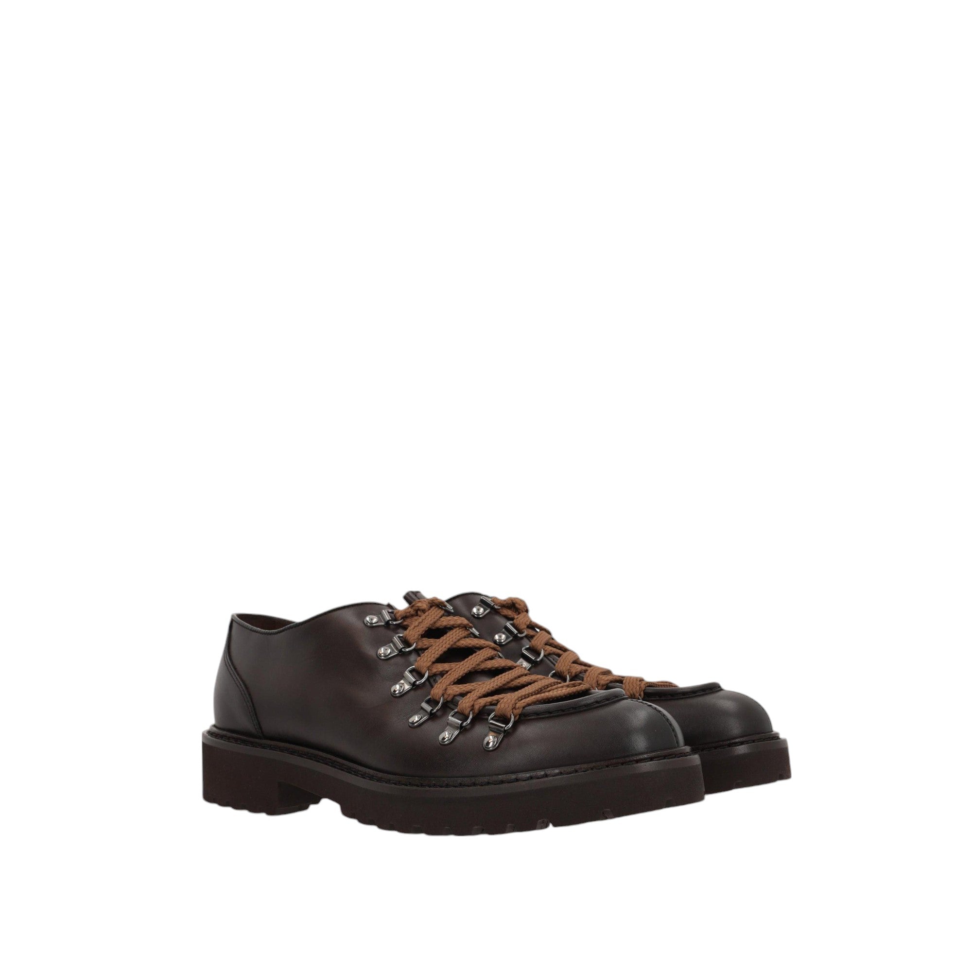 Smooth Leather Lace-up Shoes-DOUCAL'S-JOHN JULIA