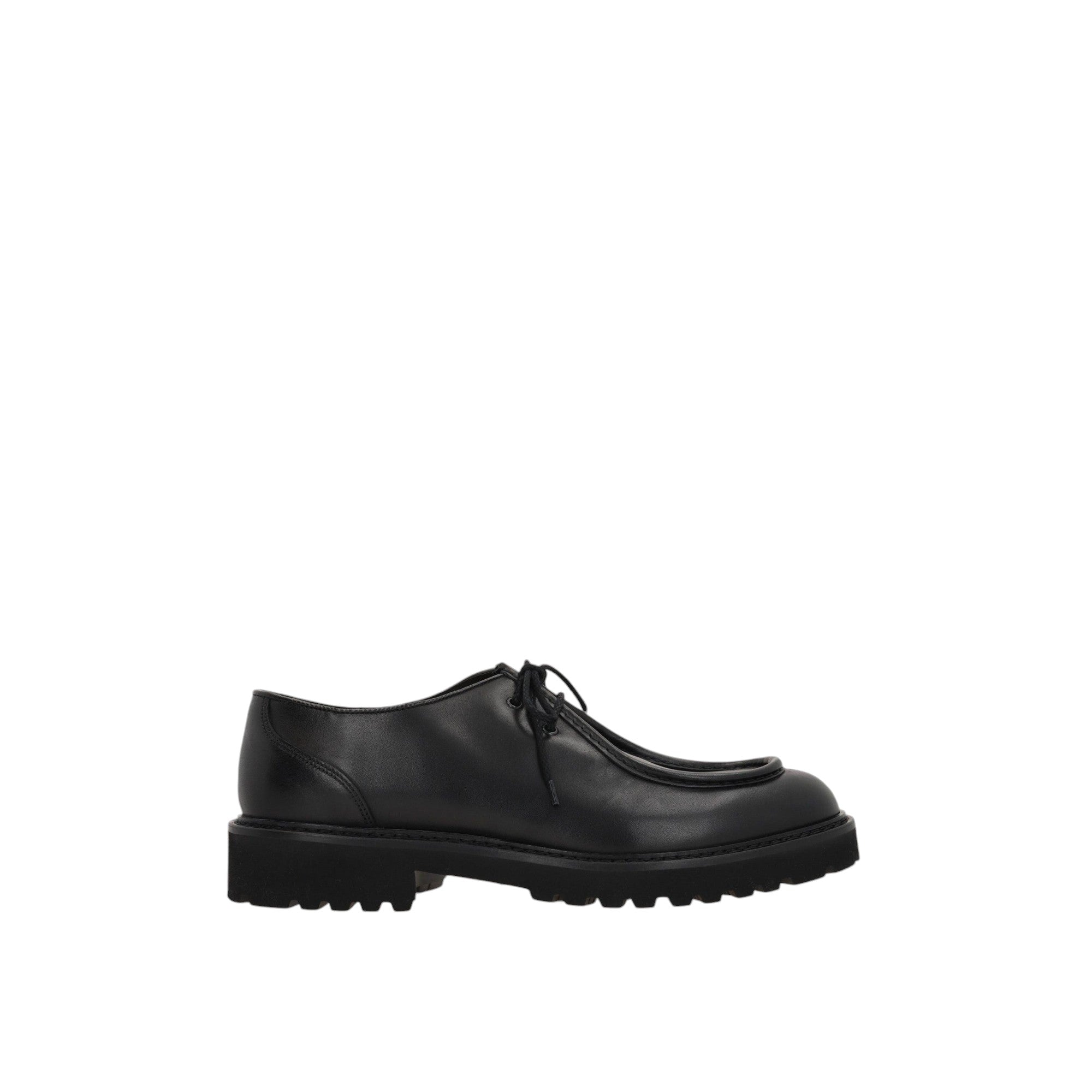 Smooth Leather Lace-up Shoes-DOUCAL'S-JOHN JULIA