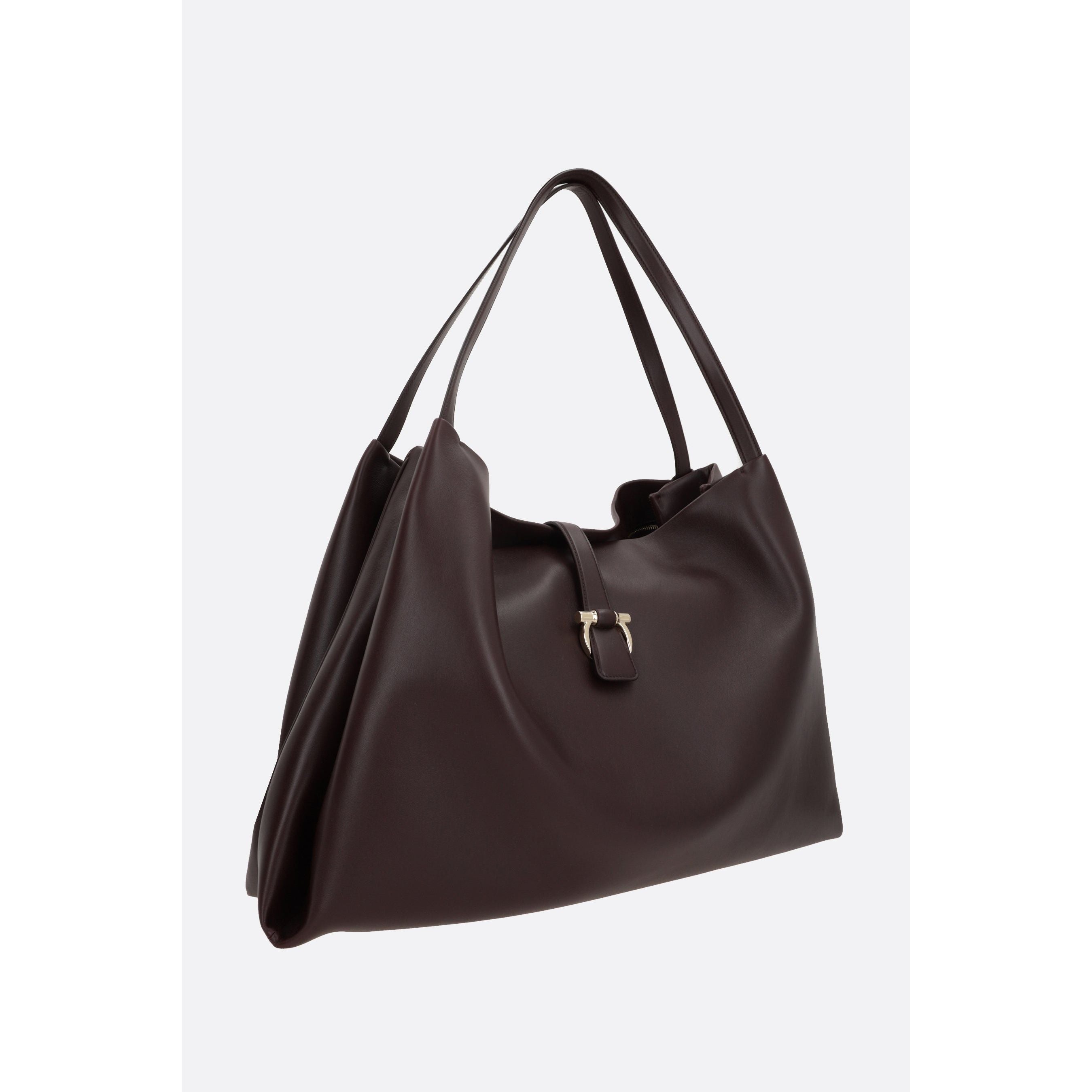 Smooth Leather Large Tote Bag-FERRAGAMO-JOHN JULIA