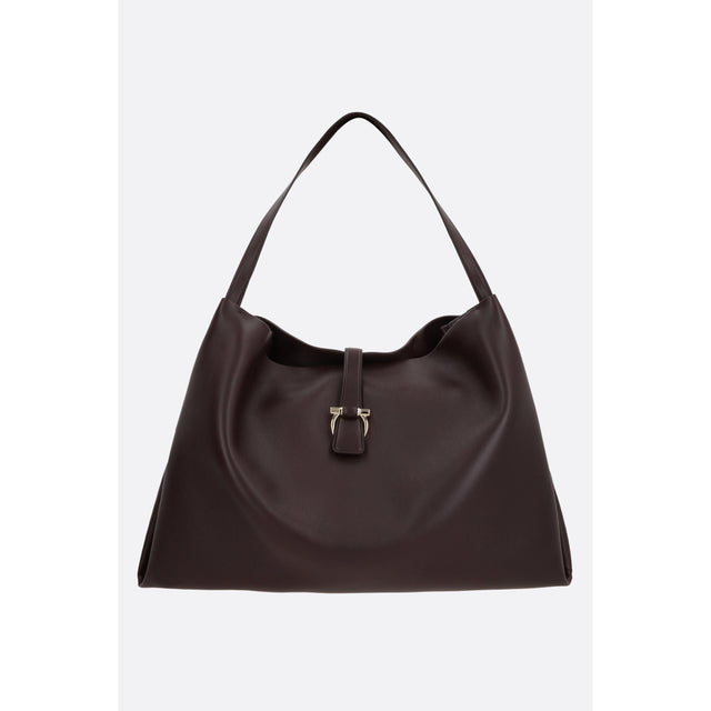 Smooth Leather Large Tote Bag-FERRAGAMO-JOHN JULIA